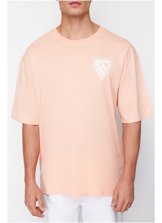 Dusty Rose Oversize/Wide Cut Crew Neck City Printed 100% Cotton T-Shirt TMNSS20TS1102 - pzsku/Z557987CC68A9B9E4A0B7Z/45/_/1730941486/403d7cea-ba6d-4189-999f-18d6c0a18826