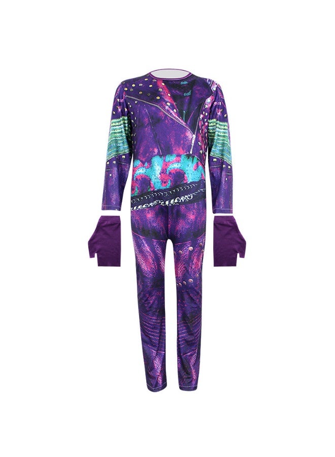 NIBEMINENT Descendants of the Halloween one-piece tight-fitting stage performance costume - Image 1