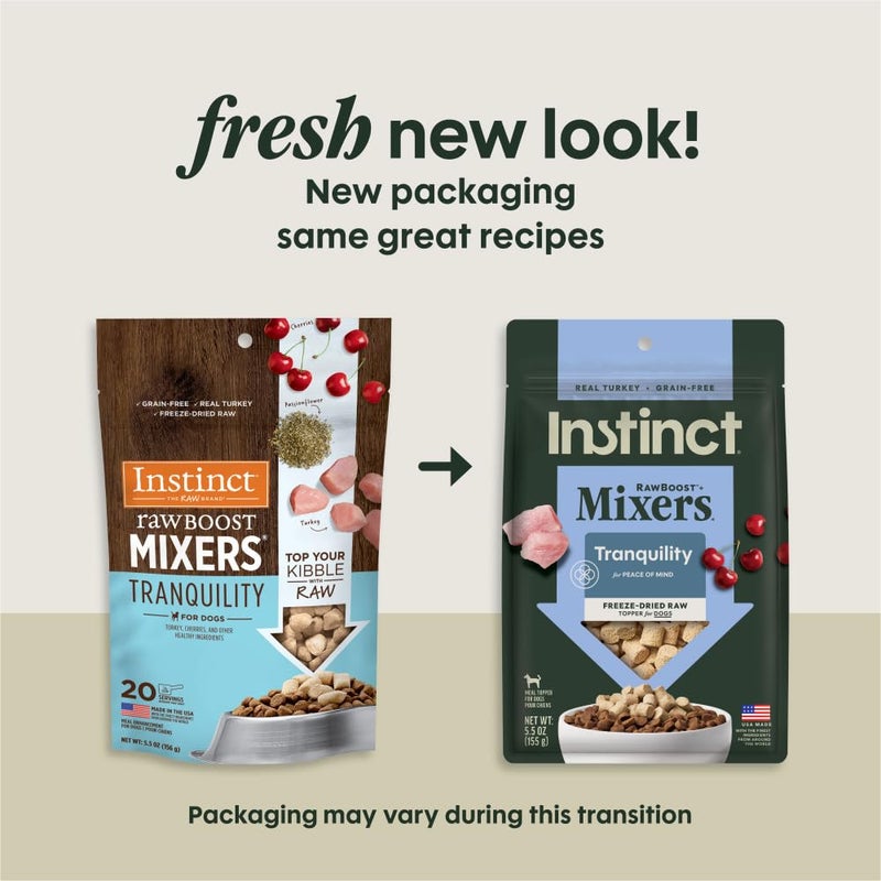Instinct Raw Boost Mixers Tranquility Freeze-Dried Dog Food Topper, 5.5 oz. Bag - Image 2