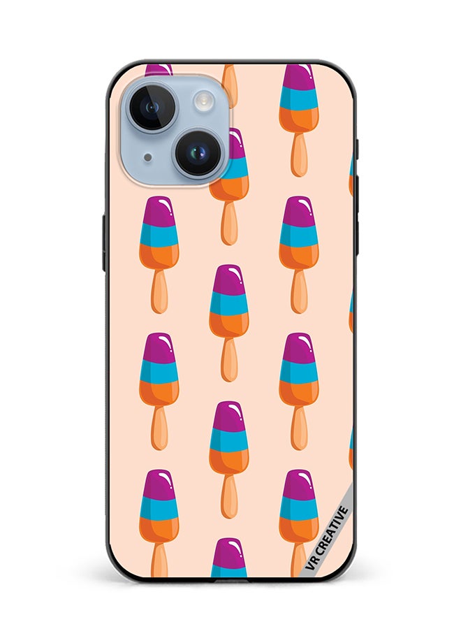 VR CREATIVE Protective Case Cover For Apple iPhone 15 Plus Colorful Sunday Design Multicolour - Image 1