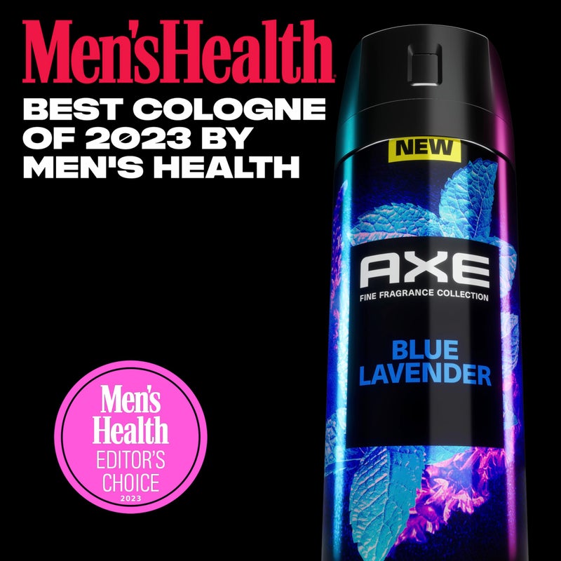 Axe مجموعة عطور AXE الفاخرة - بخاخ مزيل العرق للرجال - لافندر أزرق - 3 عبوات مع حماية من الروائح لمدة 72 ساعة وانتعاش معززة بزيوت اللافندر والنعناع والعنبر - 4 أونصات - Image 5