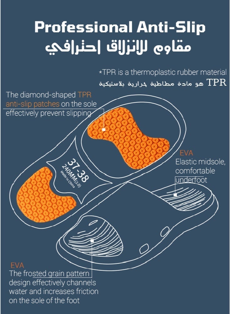 Professional EVA anti-slip slippers, suitable for elderly and pregnant people to use in the bathroom. - Image 3