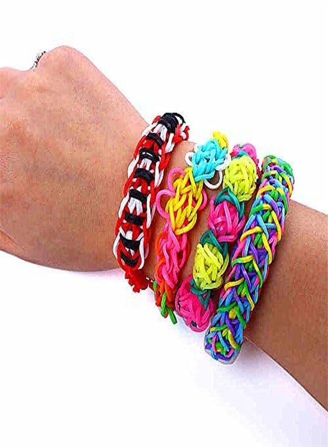 WEI LONG 4200+ Loom Rubber Bands Colorful Rubber Band Loom Refill Kit for Boy Girl DIY Craft Gift Set Unique Bright Colors/Red - Image 5