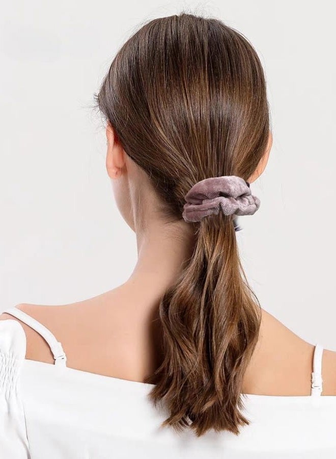 PIDOUDOU 10 Pack Small Size Scrunchies Elastic Hair Ties for Women Hair Ropes - Image 2
