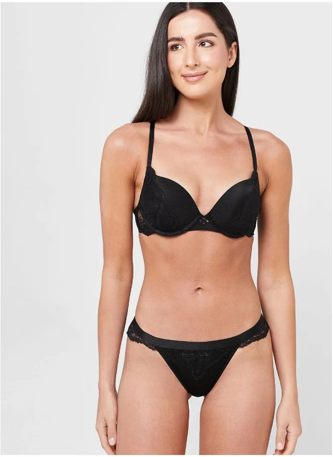 La Senza Lace Detail Thong