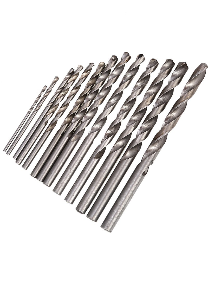 LAWAZIM Wood Drill Bit Set - 13 Piece - HSS Jobber Twist Drill Bits with Fluted Design for Metal, Wood, Plastic, Ceramic, and Masonry – Ideal for Construction, Repairs, and Furniture Projects  - Image 2