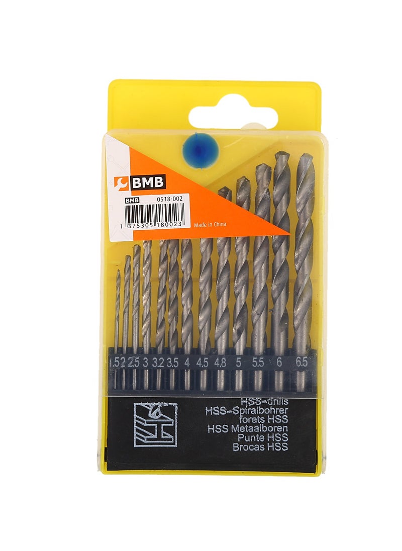 LAWAZIM Wood Drill Bit Set - 13 Piece - HSS Jobber Twist Drill Bits with Fluted Design for Metal, Wood, Plastic, Ceramic, and Masonry – Ideal for Construction, Repairs, and Furniture Projects  - Image 3
