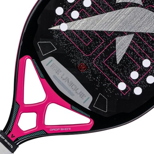 Drop Shot Conqueror 13 BT Beach Tennis Racket 24K Carbon Twill EVA Tech Core Sand Treatment 3D Texture for Maximum Spin AntiVibration System Includes Protective Bag - Image 3