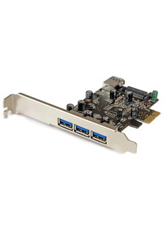 Generic 4 PCI Express USB 3.0 Ports - 3 External & 1 Internal - Native OS Support in Windows 8 & 7 - Standard & Low Profile (PEXUSB3S42)  - Image 1