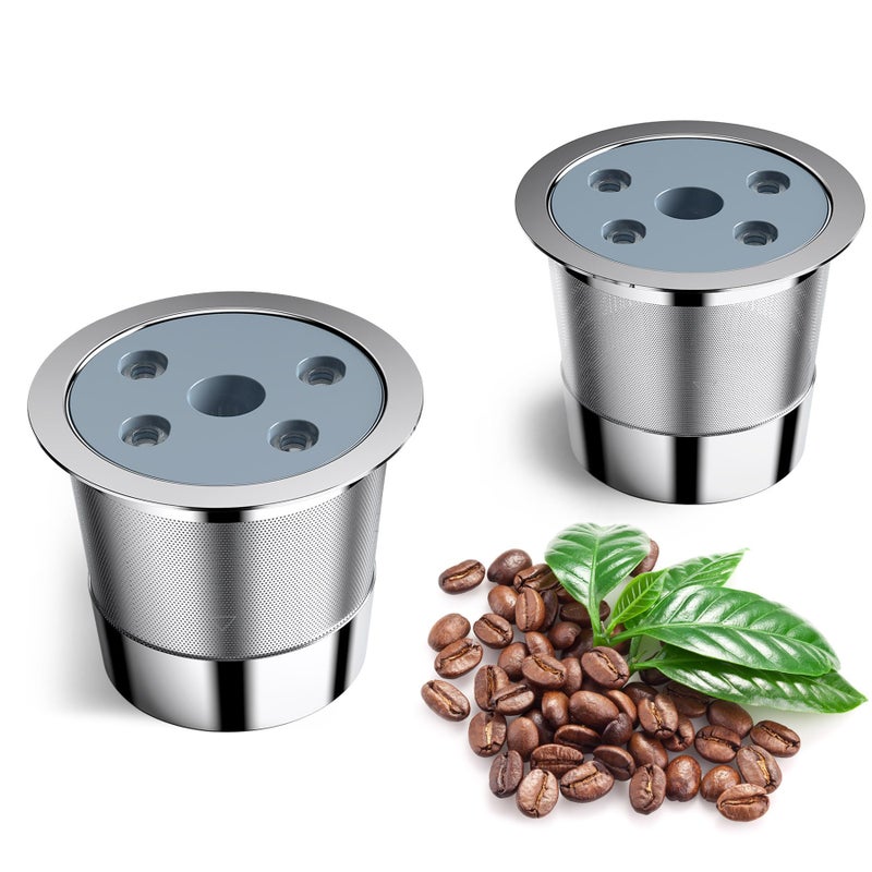 NOALTO Reusable K Cups for Keurig K Supreme | Refillable K cups with Adapter for Keurig K Supreme (Plus) Coffee Maker (2 pack Reusable Coffee Pods + 1 pack Adapter ) - Image 1