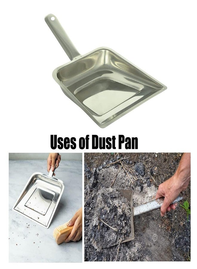 AnNafi® Stainless Steel Dust Pan | Dustpan Only Metal Supdi | Multi Function Shovel | Pellet Scoop/Ash Scoop/Feed Shovel | Heavy Duty Aluminum Dust Pan | Cleaning Product - Image 5