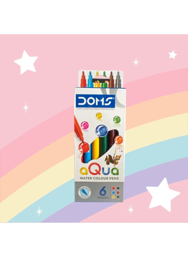 دومس أقلام تلوين مائية دومز أكوا، 6 قطع - Image 1