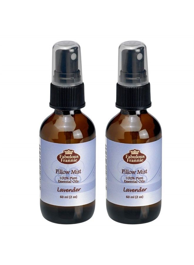 Fabulous frannie Lavender Essential Oil Pillow or Room Mist All Natural Lavender Pure Essential Oil 2oz each 2pk 