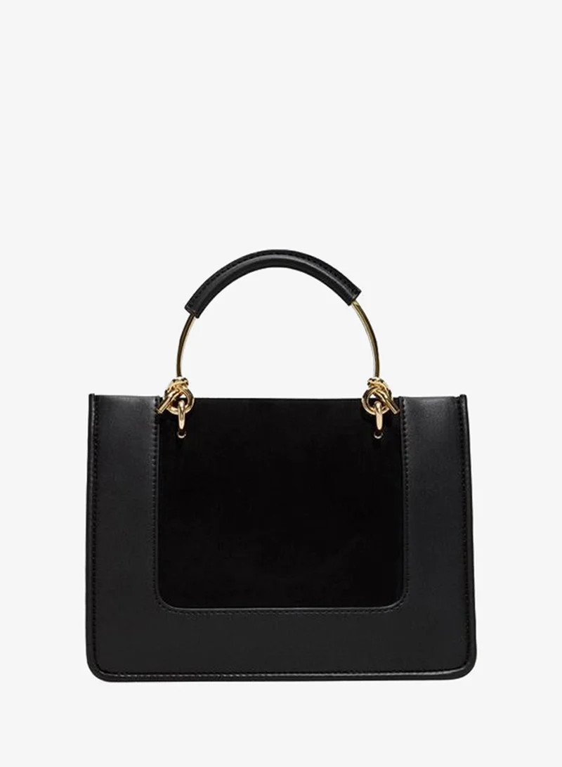 Dafne Ladies Black Satchel Bag