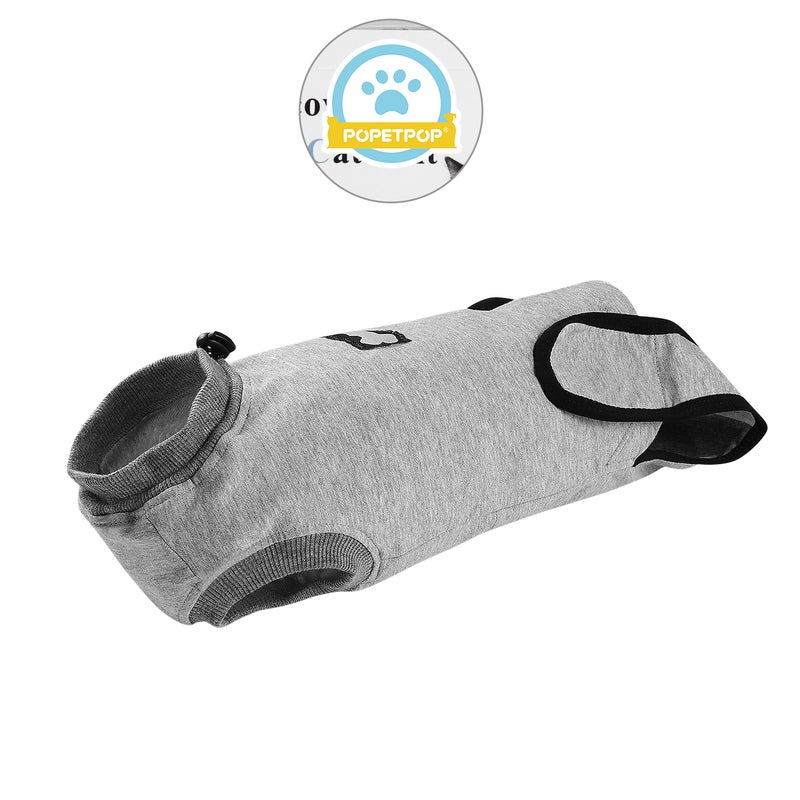Pet Sterilization Clothes Anti-licking Clothes Recovery Suit Post- Clothes for Cats Dogs - Size XS (Grey) - Image 1