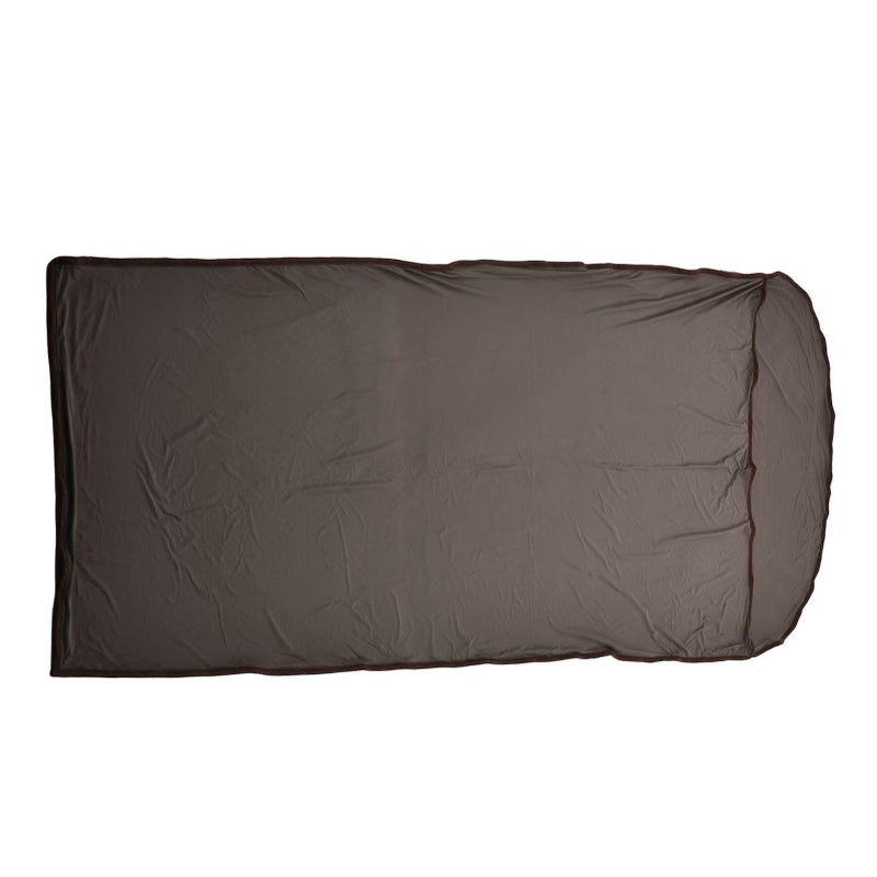 Ultralight Grey Sleeping Bag Liner for Camping Travel Compact Breathable Cold Weather - Image 5