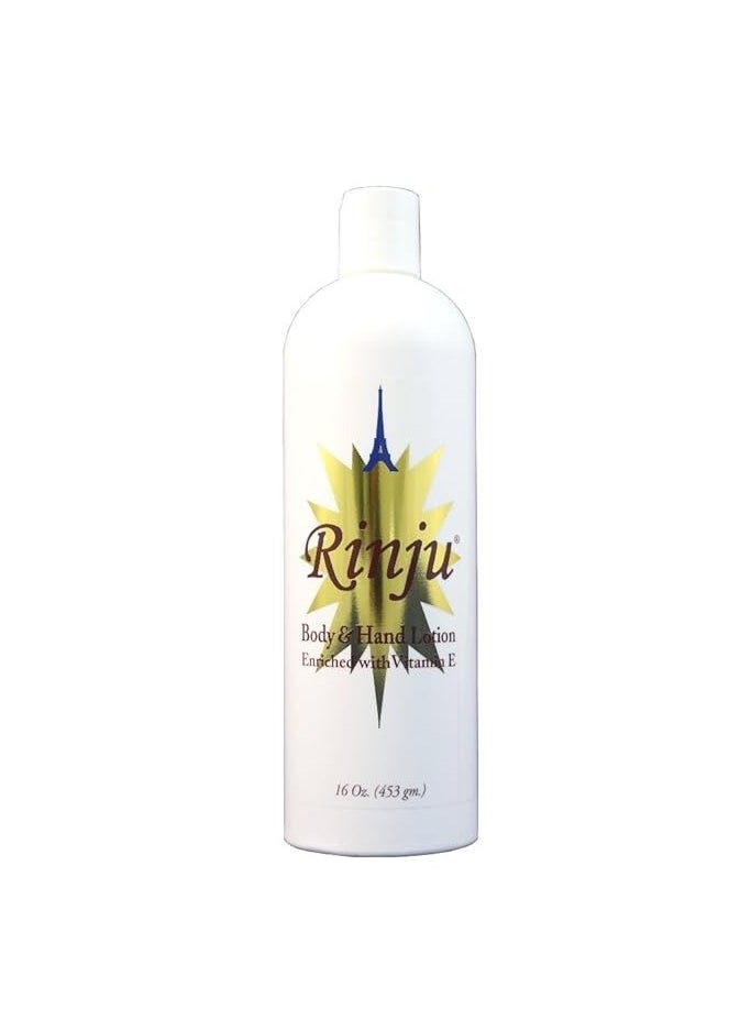 RINJU Body & Hand Lotion Enriched with Vitamin E 453 gm - Made in USA 