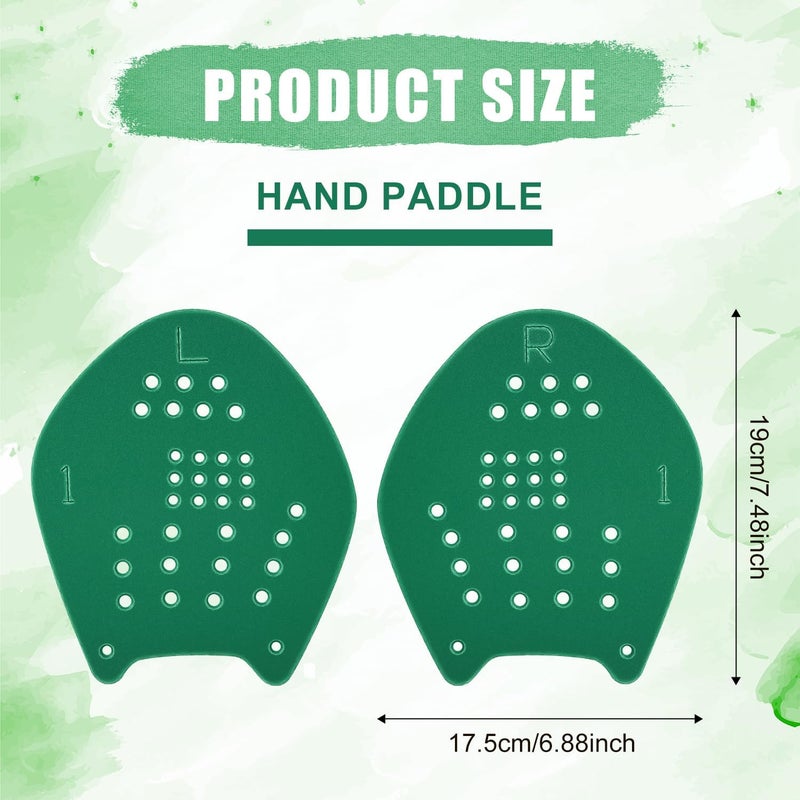 NQEUEPN Swim Paddles for Hands, Swimming Paddles for Lapp Swimming Speed Paddles with Adjustable Straps to Improve Swimming Speed Training Equipment for Men Women (1 Pair) - Image 2