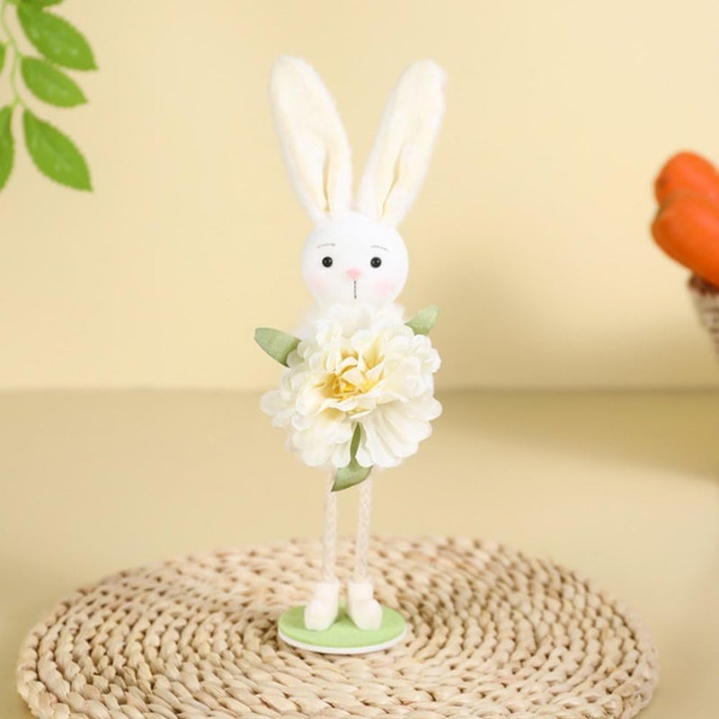 Sanfly Easter Bunny Figurines 3dn Colorful Rabbit Ornament Cute Decorative Rabbit Decorations Indoor Holiday Decoration for Easter - Image 5