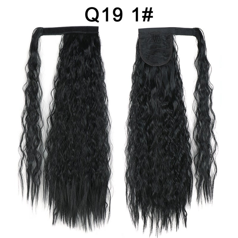 Generic Xuchang Magic Tape Corn Curly Ponytail Extension Q19 1#