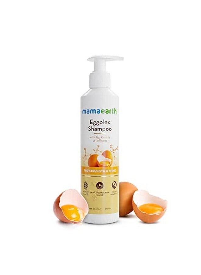 Mamaearth - Eggplex Shampoo For Strong Hair With Egg Protein & Collagen For Strength And Shine 250 Ml - Image 1