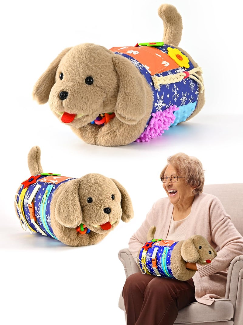 ALACCOM Fidget Blanket and Muff Dog for Adults with DementiaAlzheimers Dementia Activities Products for Seniors and Elderly Gift Game and Sensory Fidget Blanket for Alzheimers or Dementia - Image 2