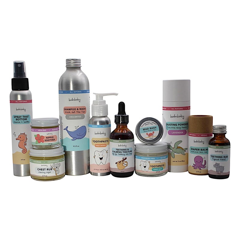 BALM! Baby Balm Baby Teething Oil Rub - Baby Teething Relief - Vegan, All Natural & Organic Teething Aid with Chamomile & Clove - Gentle, Safe & Effective - 1 oz Glass Bottle - Plastic Free - Image 5