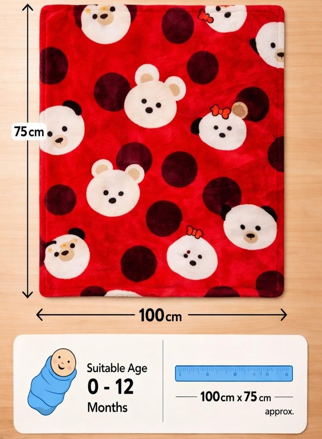 First Kick Soft Flannel Baby Bath Towel for Newborn (0–12 Months) | 100 x 75 cm Large Absorbent | Ultra Soft Quick Dry Infant Bath Wrap | Cute Cartoon Printed Baby Towel for Boys & Girls - Image 4