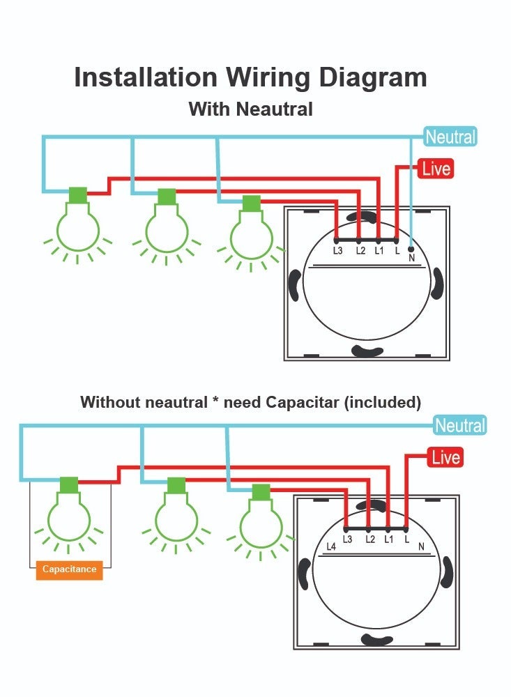 SASKA Smart Tuya Wifi Touch Light Switch (SJ-A1) Smartlife App Remote Control, Timing Function Voice Control Compatible with Google Home - No Neutral No Hub Needed (1Gang, Black) - Image 3