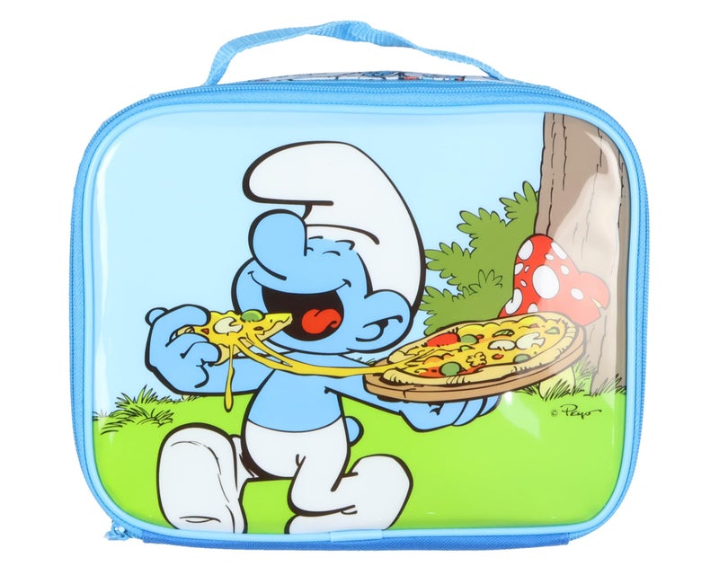 INTIMO The Smurfs Backpack 5-Piece Mega Set Travel Daypack Bag with Lunch Box Pencil Case Water Bottle and Stickers - Image 5