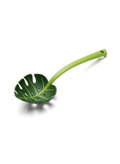 Generic Creative Green Leaf Colander - BPA Free Kitchen Spoon, High Temperature Resistant Nylon Spoon for Non-stick Cooking, Kitchen Utensils and Tableware, Casserole Spoon  - Image 1