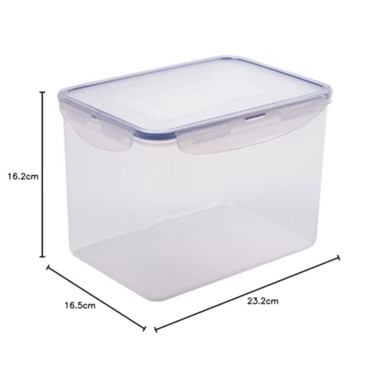 LOCK and LOCK Easy Essentials Food Storage lids/Airtight Plastic, containers, BPA Free, 14-Piece, Clear - Image 5