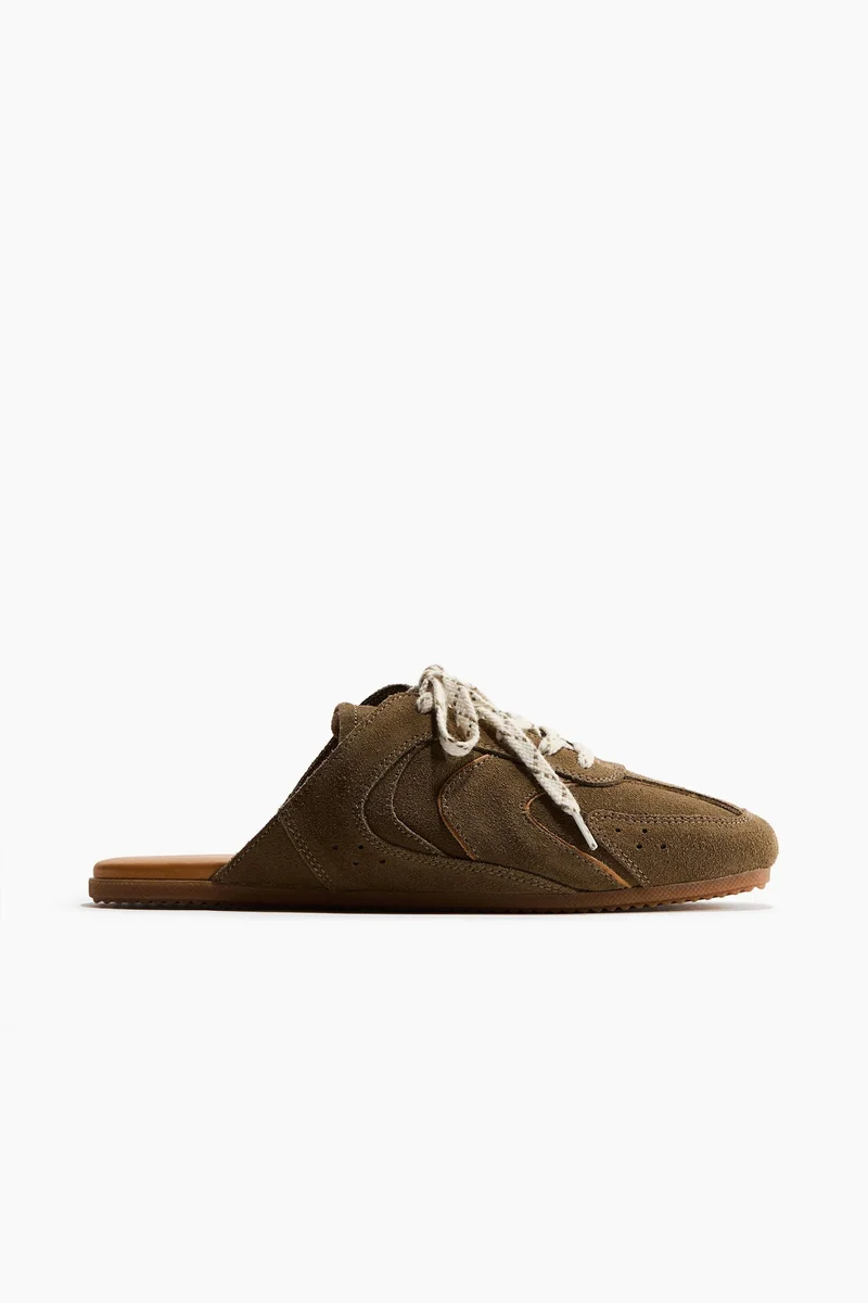 H&M Suede trainer-style mules