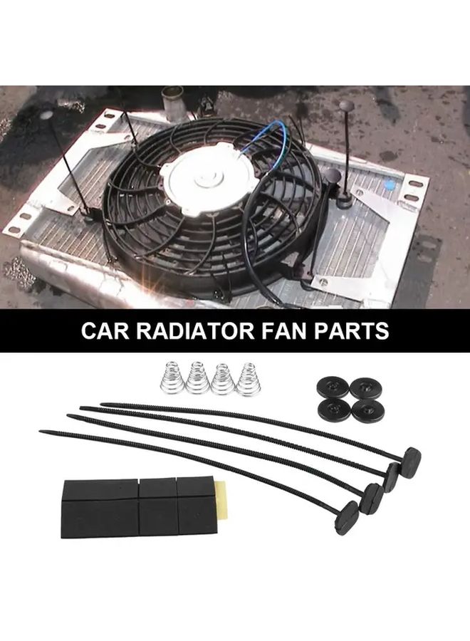 1SET Plastic Zip Ties with Spring and Buckle for Radiator Fan Securement - Image 5