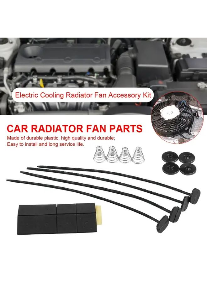 1SET Plastic Zip Ties with Spring and Buckle for Radiator Fan Securement - Image 2
