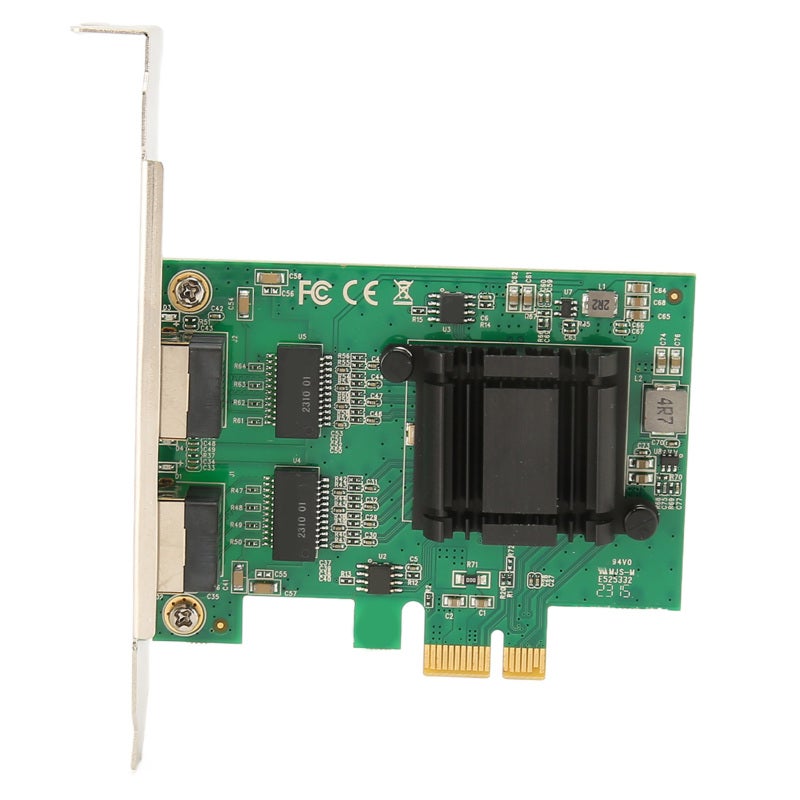 بطاقة شبكة جيجابت ثنائية المنفذ PCI Ex1 إلى 2 RJ45 نقل عالي السرعة - بطاقة شبكة للخادم مصنوعة من مادة PCB لأجهزة سطح المكتب - Image 3