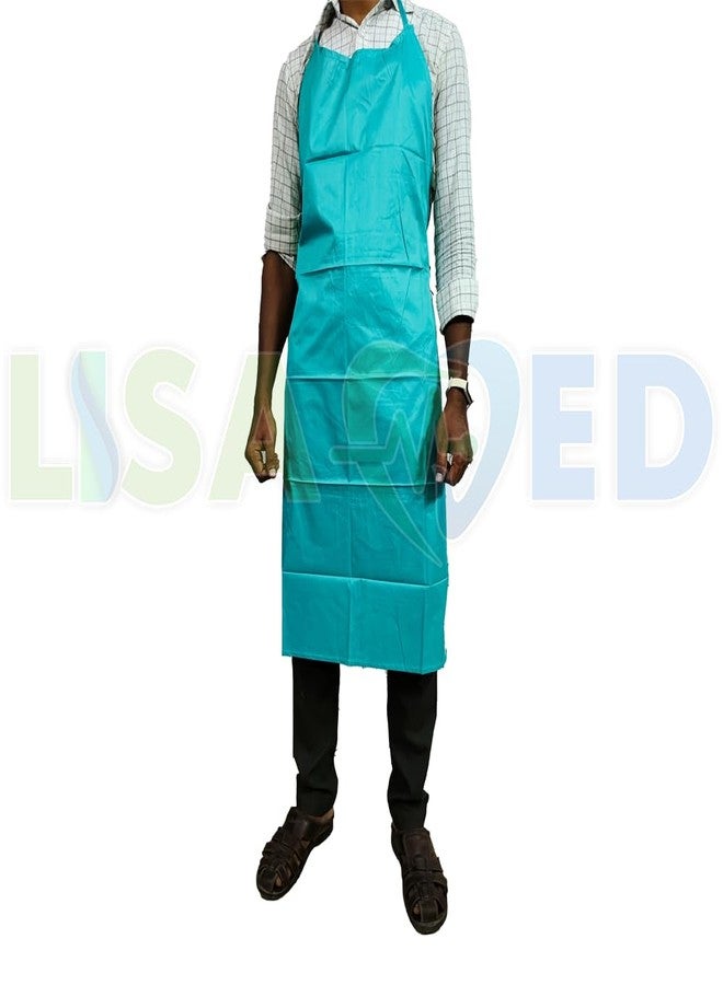 LISAMED Premium PVC Aprons | Hospital Plastic Aprons | Waterproof, Reusable & Durable (1, Green) - Image 2