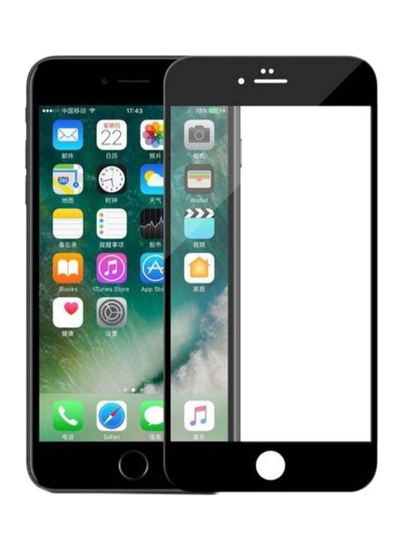 BORTONY 5D Tempered Glass Screen Protector For Apple iPhone 8 Plus Clear/Black - Image 1