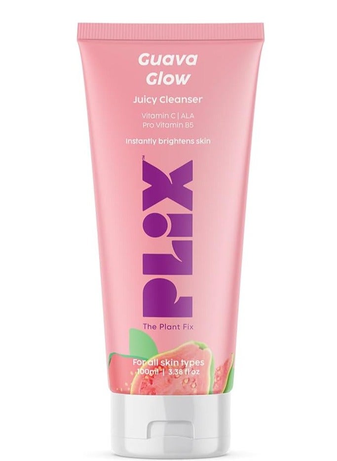PLIX THE PLANT FIX Guava Powered Regime for Glowy Skin Hydrating Cleanser 10% Vitamin C Dewy Serum Smoothie Moisturizer Promotes Hydration & Brightening Glowing in 1 Use - Image 3