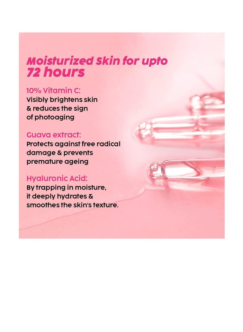 PLIX THE PLANT FIX Guava Powered Regime for Glowy Skin Hydrating Cleanser 10% Vitamin C Dewy Serum Smoothie Moisturizer Promotes Hydration & Brightening Glowing in 1 Use - Image 4