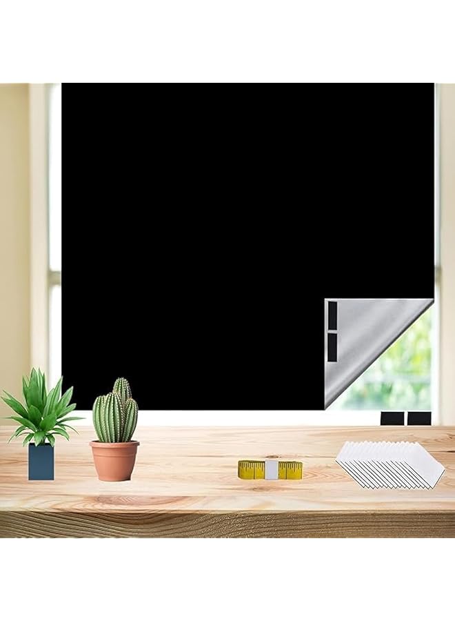 The Bros Blackout Blind,100% Blackout Shades, Travel Blackout Window Covers,Portable Black out Material Window Curtain Shade Blinds Cover with Vecro for Baby Nursery, Bedroom, Travel (300 * 145cm) - Image 1