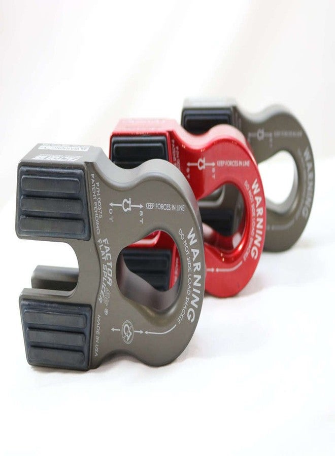 Factor 55 Flat SPLICER 3/8-1/2" Synthetic Rope Splice-ON Shackle Mount - RED - Image 3