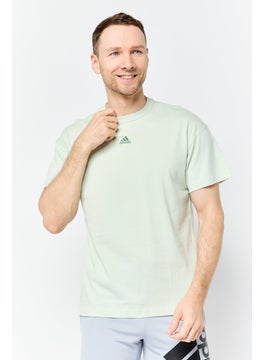 Adidas Men Sportswear Fit Short Sleeve Training T-Shirt, Sage Green  - Image 1