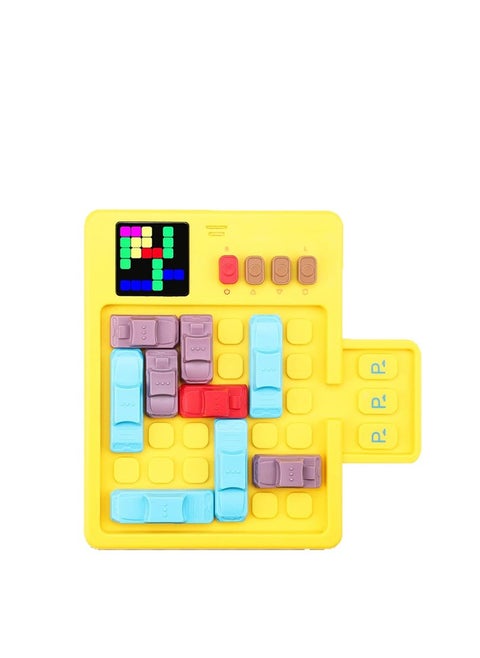 Smart car Huarong highway speed escape game maze puzzle 1500 level desktop brick game machine puzzle block automatic parking sensor logic thinking children's toys, super Rongdao game machine brain development children's thinking logic electronic decompression puzzle science and education toys