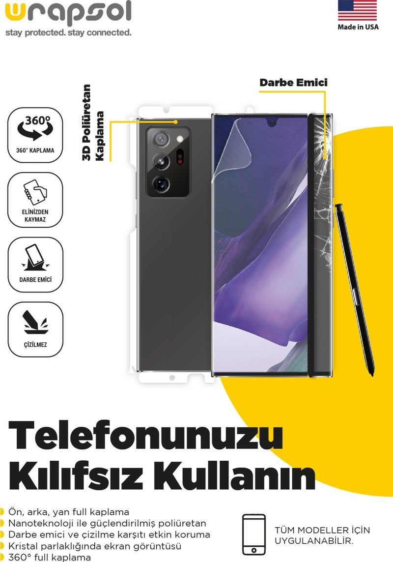 Oneplus 10 Pro Full Body Screen Protector Front Back Side Impact Absorbing Polyurethane Film