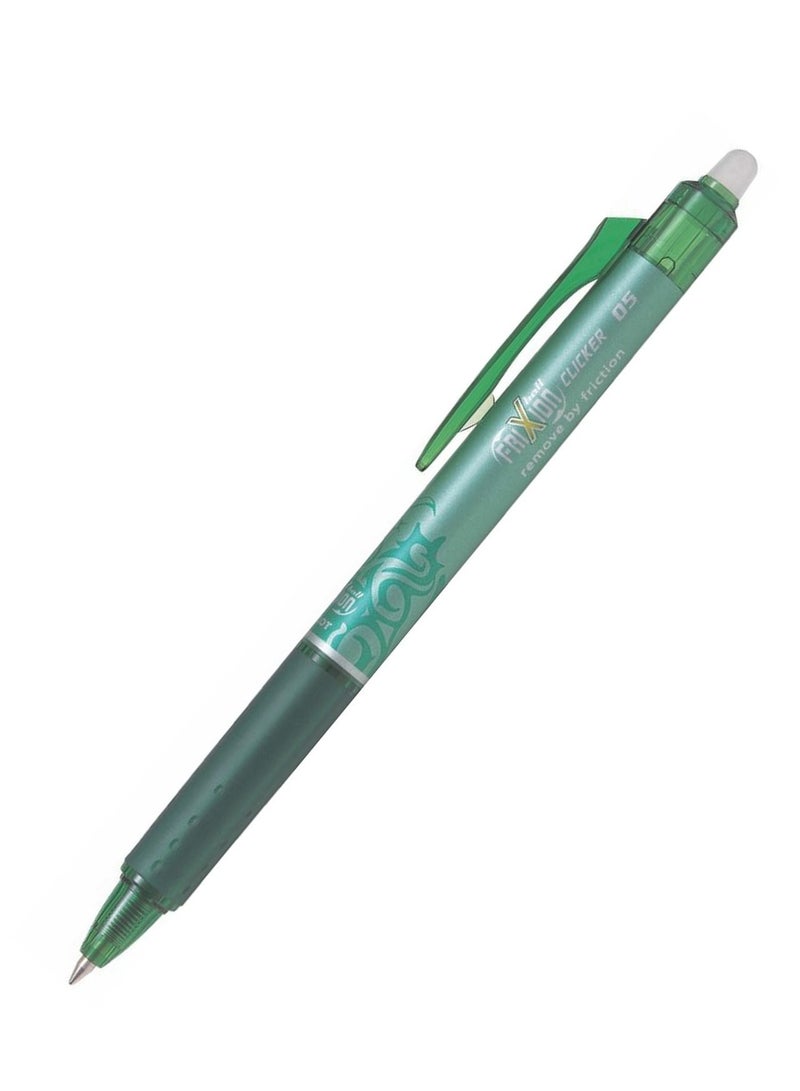 PILOT 12-Piece Frixion Clicker Erasable Ball Pen 0.5mm Tip Green Ink  - Image 2