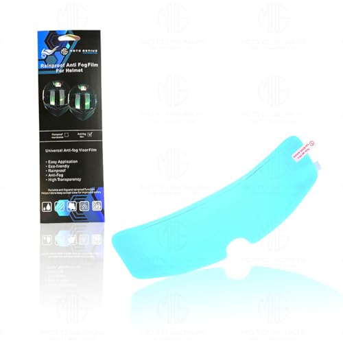 MOTO GENIUS Clear Anti Fog & Anti Rain Film for Motorcycle Helmets Ultimate Visibility and Safety Upgrade - Image 1