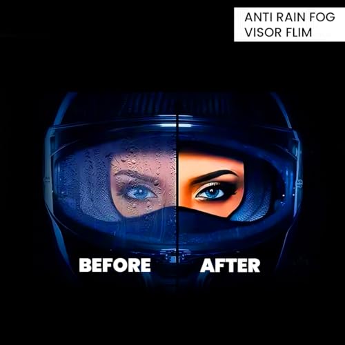 MOTO GENIUS Clear Anti Fog & Anti Rain Film for Motorcycle Helmets Ultimate Visibility and Safety Upgrade - Image 4