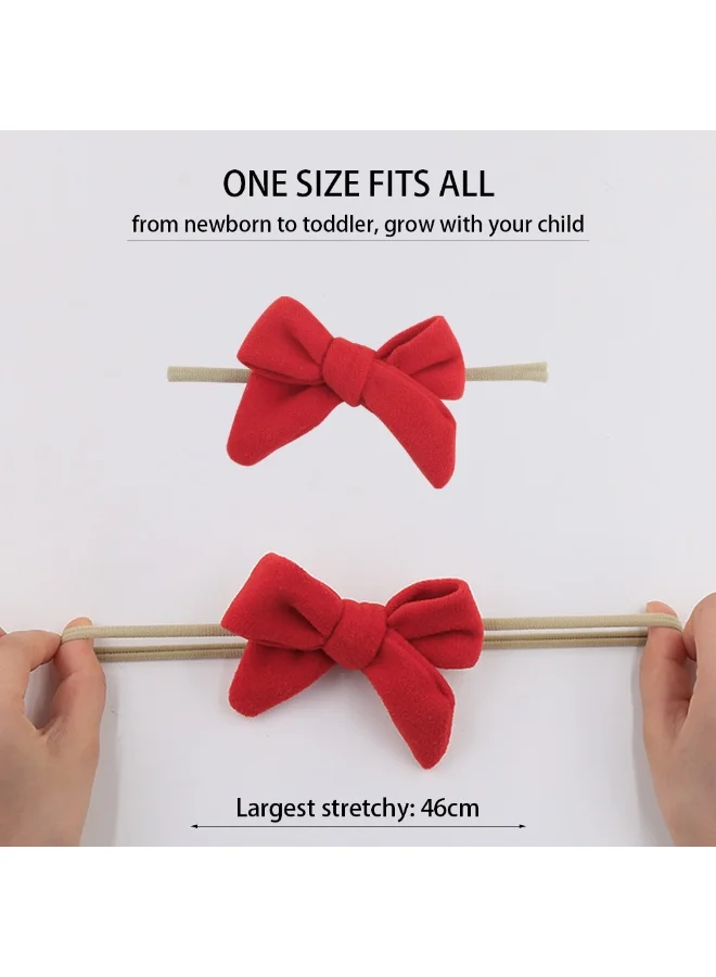D'Daniela Sara Ribbon Bow Clip Set with Ponytail For Babies and Girls - Black