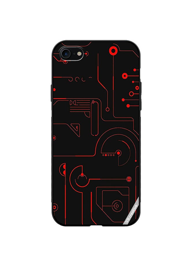 VR CREATIVE Protective Case Cover For Apple iPhone SE (2022) Game Circuit Design Multicolour - Image 1